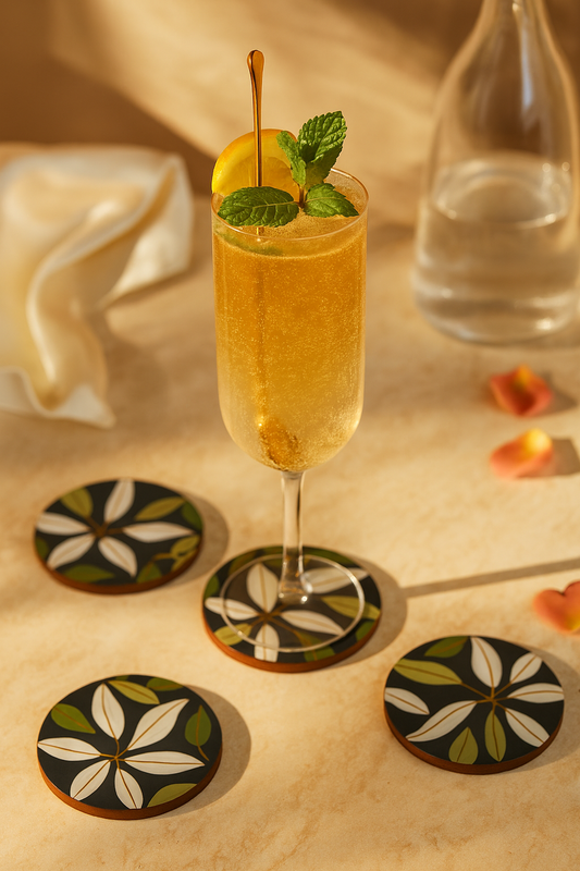 Tarang Handcrafted Wooden Coaster – Set of 4