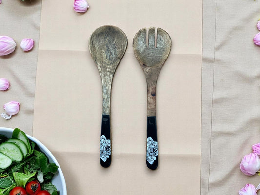 Padma wooden salad server - set of 2
