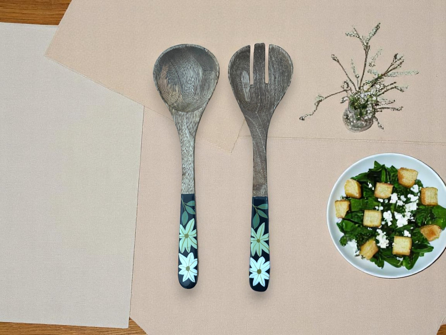 Tarang wooden salad server - set of 2