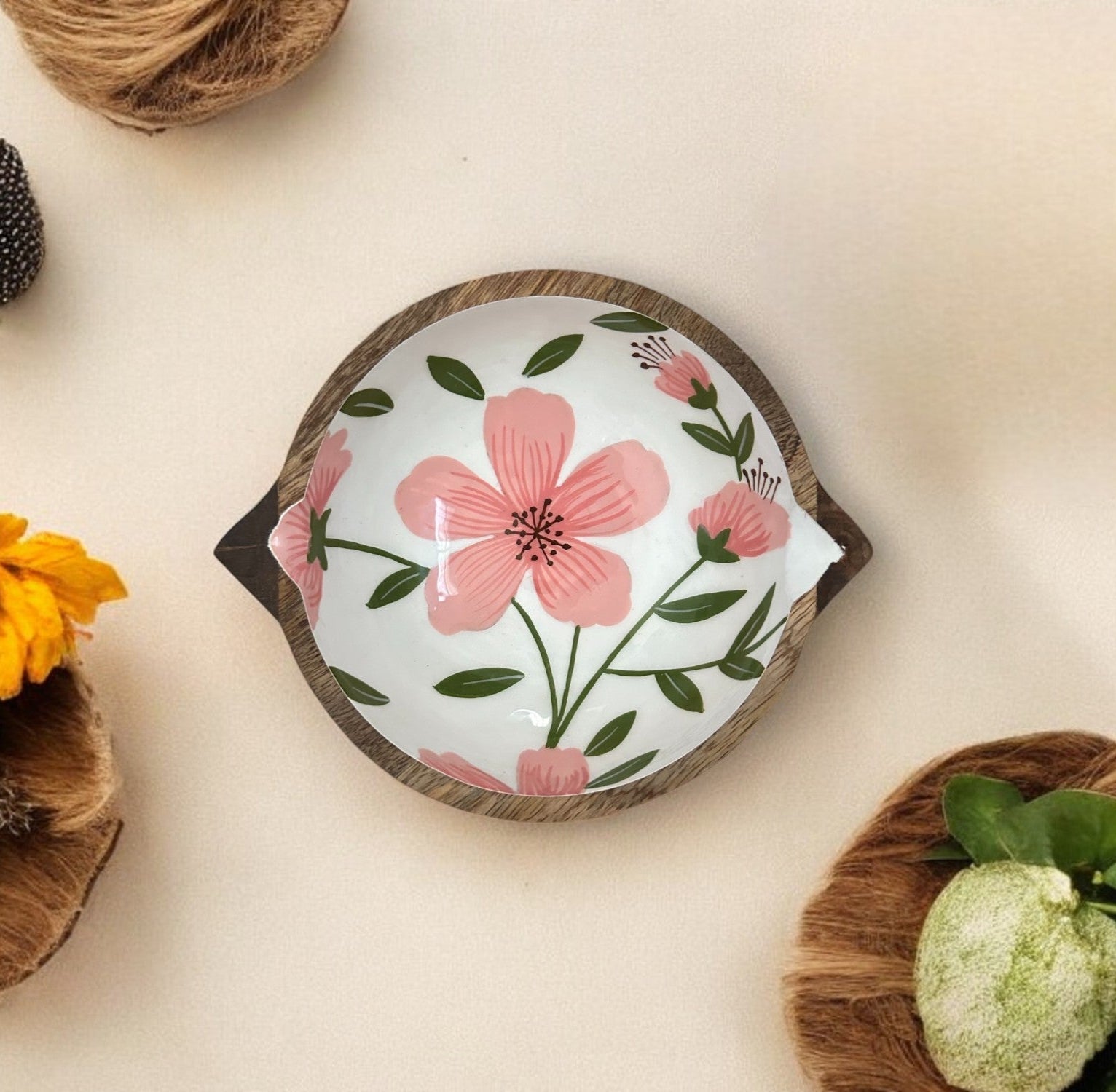 Gulbahar hand carved wooden snack bowl - medium - My StoreGulbahar hand carved wooden snack bowl - medium