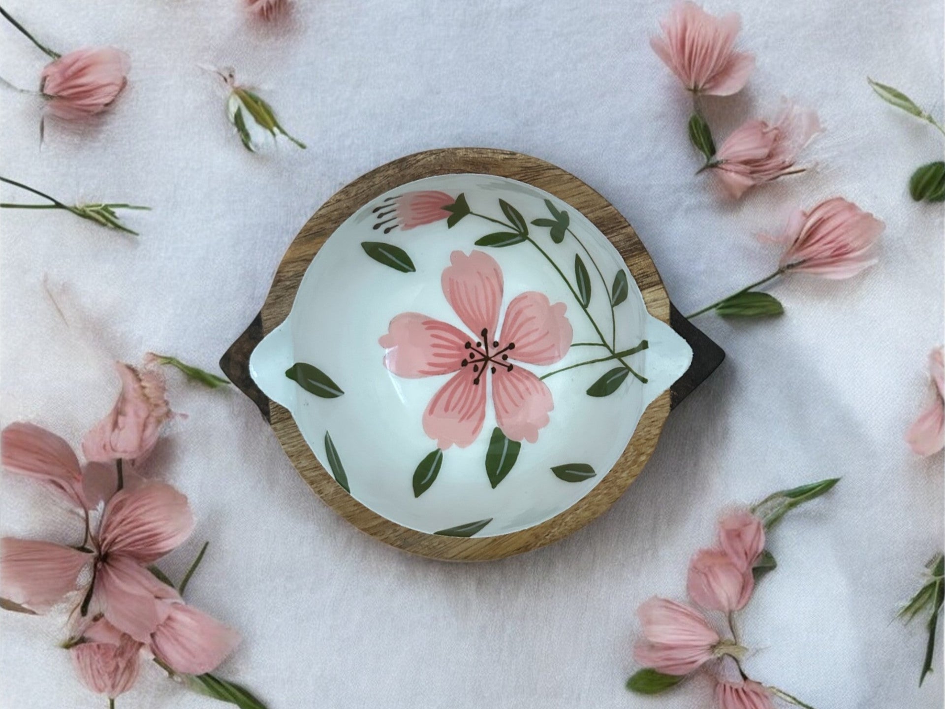 Gulbahar hand carved wooden snack bowl - small - My StoreGulbahar hand carved wooden snack bowl - small