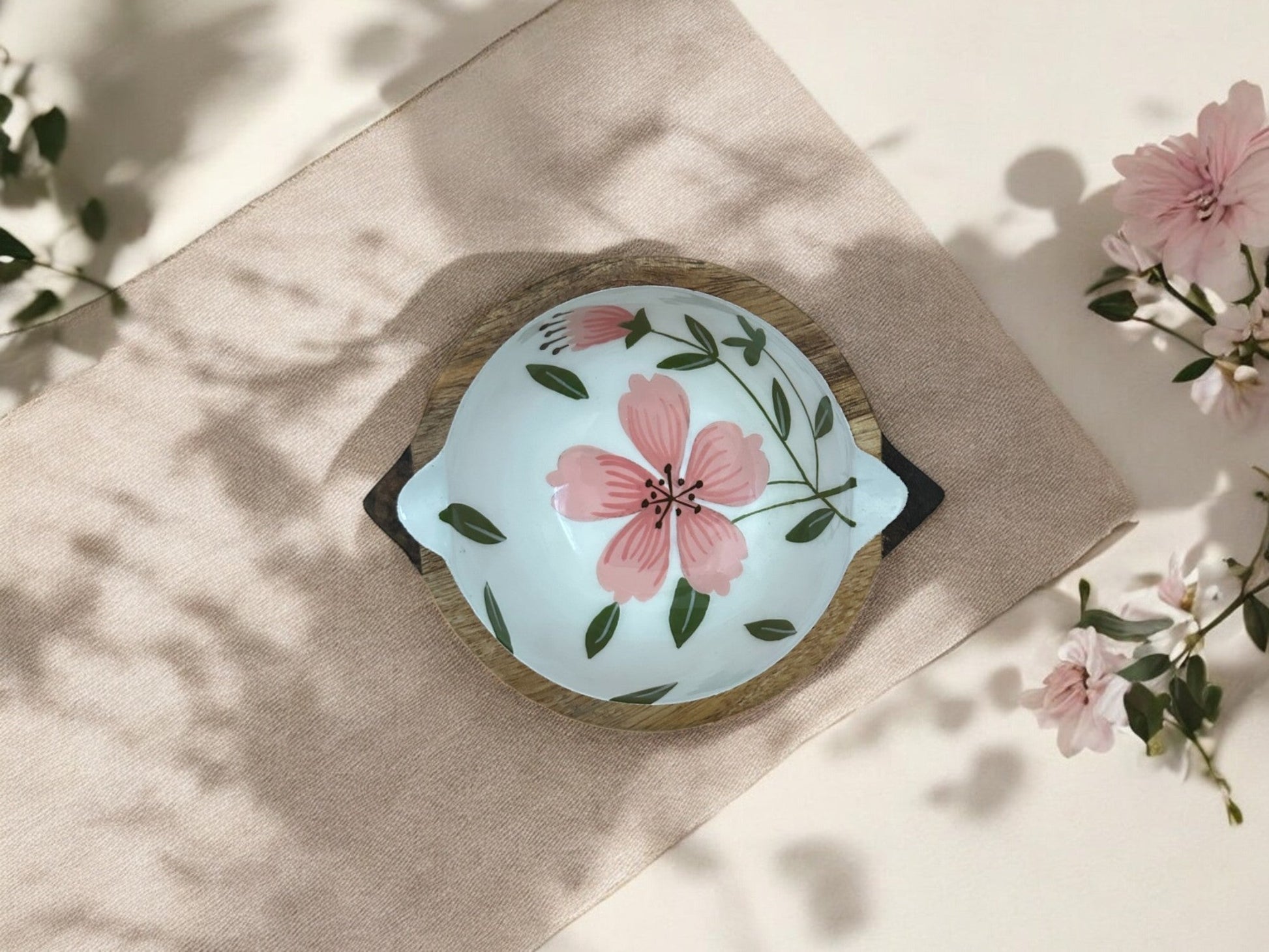 Gulbahar hand carved wooden snack bowl - small - My StoreGulbahar hand carved wooden snack bowl - small