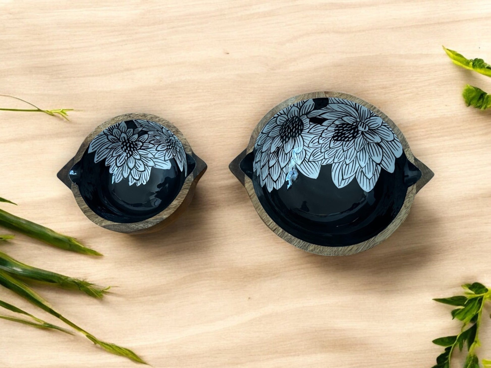 Padma hand carved wooden snack bowl - medium - My StorePadma hand carved wooden snack bowl - medium