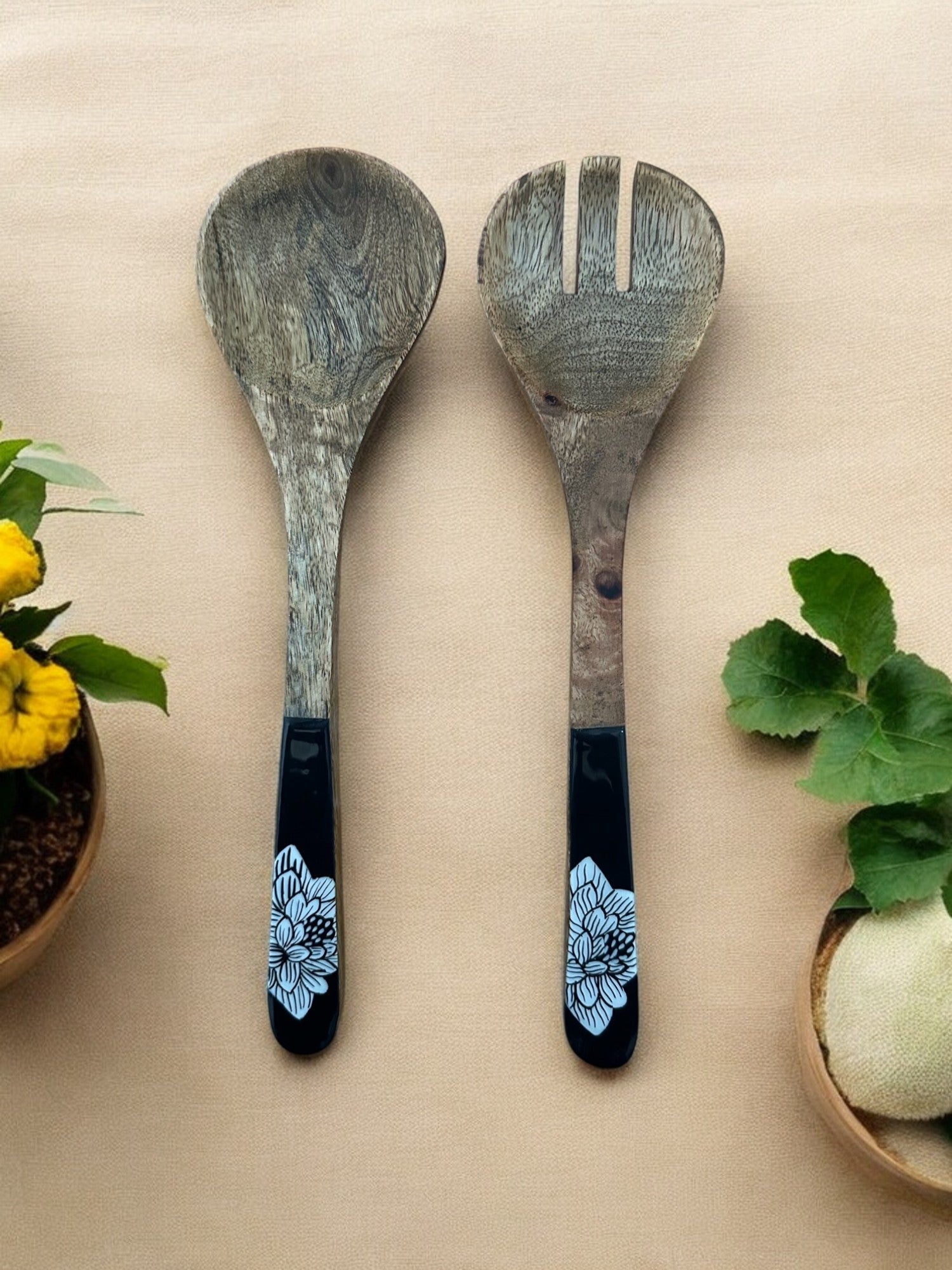 Padma wooden salad server - set of 2 - My StorePadma wooden salad server - set of 2