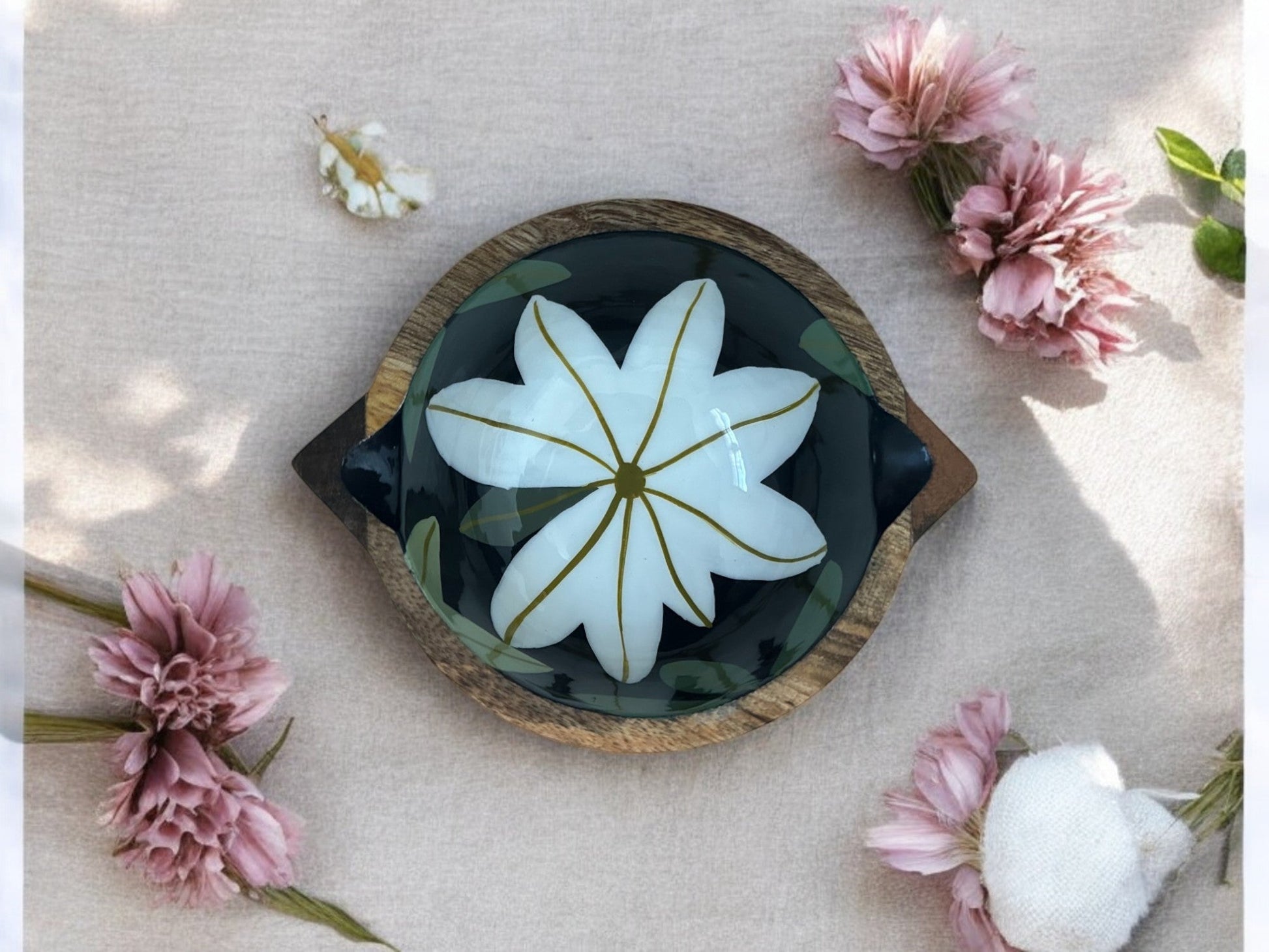 Tarang hand carved wooden snack bowl - small - My StoreTarang hand carved wooden snack bowl - small