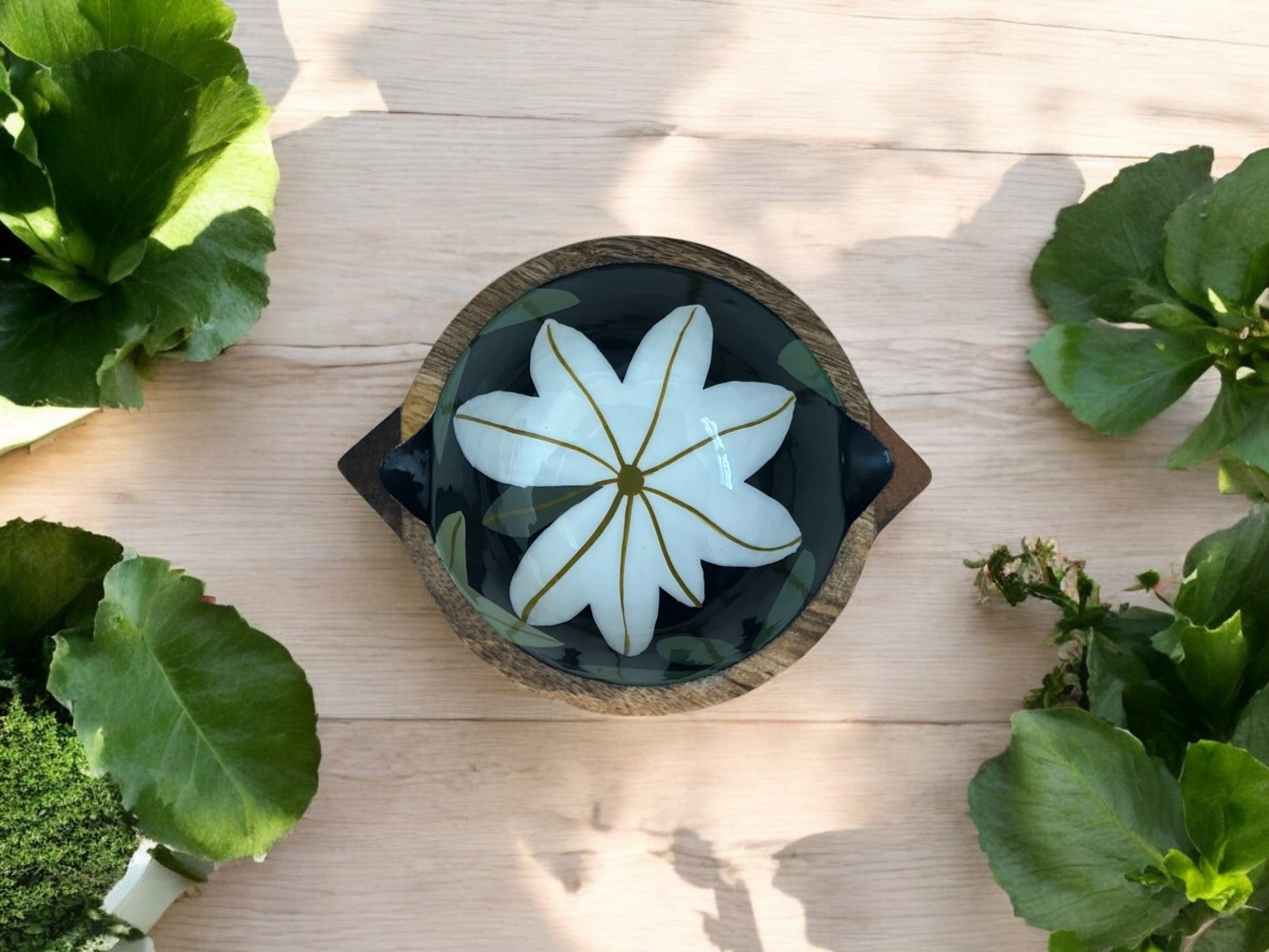 Tarang hand carved wooden snack bowl - small - My StoreTarang hand carved wooden snack bowl - small