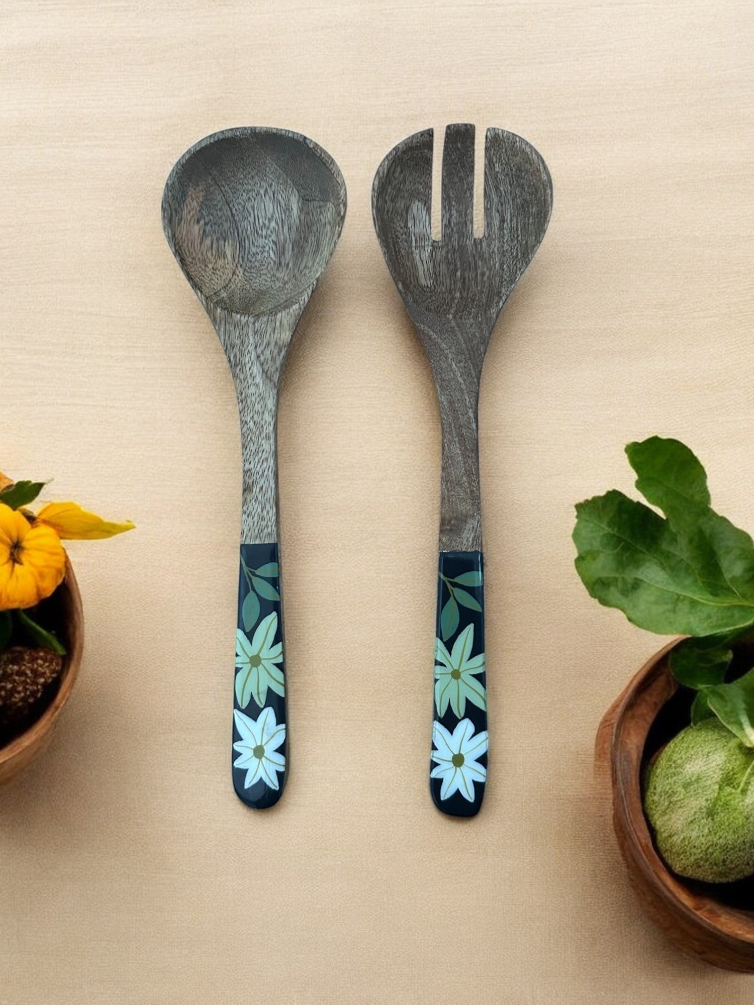 Tarang wooden salad server - set of 2 - My StoreTarang wooden salad server - set of 2