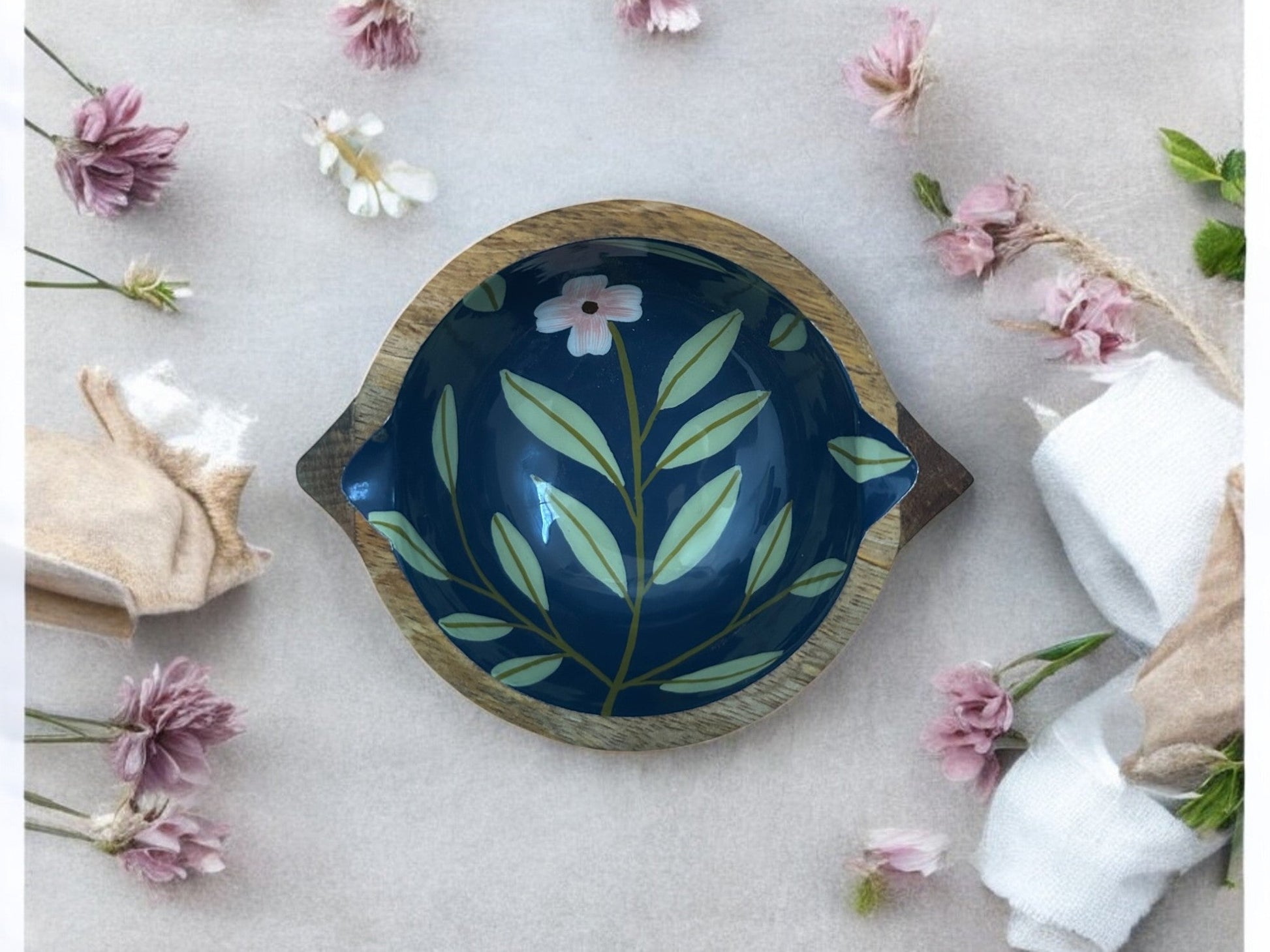 Vanaja hand carved wooden snack bowl - small - My StoreVanaja hand carved wooden snack bowl - small