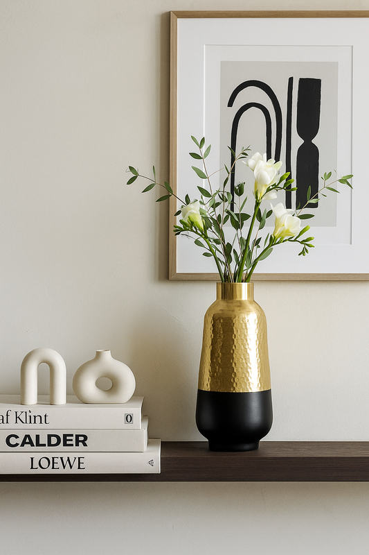 Aureya – Handcrafted Brass Vase