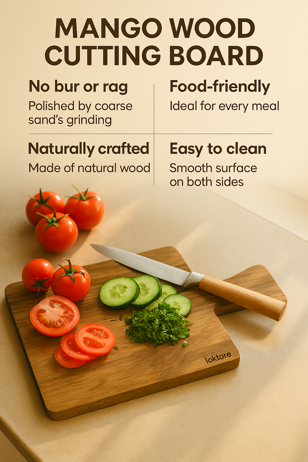 Mango Wood Chopping & Serving Board